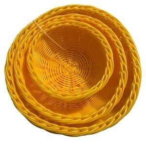 NEW EVERWARE baskets 3 sunshine yellow